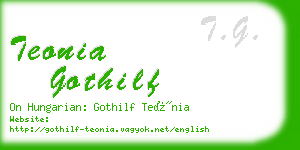 teonia gothilf business card
